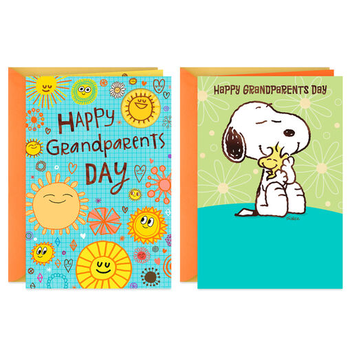 Hallmark Hugs and Smiles Grandparents Day Cards Assortment, 